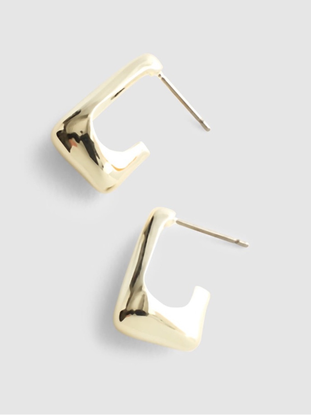 NWT MADEWELL Sculpted Teardrop Small Hoop Earrings